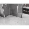 Mexen Velar extendable shower cubicle 150 x 70 cm, transparent, white - 871-150-070-01-20