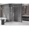 Mexen Velar extendable shower cubicle 150 x 70 cm, transparent, white - 871-150-070-01-20