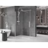 Mexen Velar extendable shower cubicle 150 x 70 cm, transparent, white - 871-150-070-01-20