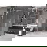 Mexen Velar extendable shower cubicle 150 x 80 cm, transparent, white - 871-150-080-01-20