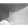 Mexen Velar sliding shower enclosure 150 x 80 cm, transparent, white - 871-150-080-01-20