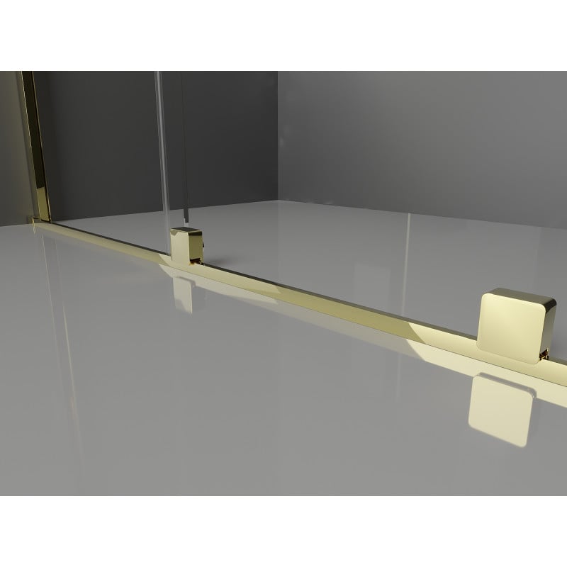 Mexen Velar sliding shower cabin 90 x 70 cm, transparent, gold - 871-090-070-01-50