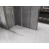Mexen Velar extendable shower cubicle 110 x 75 cm, transparent, gold - 871-110-075-01-50