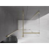 Mexen Velar sliding shower cabin 150 x 100 cm, transparent, gold - 871-150-100-01-50