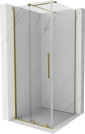Mexen Velar sliding shower cabin 90 x 90 cm, transparent, gold - 871-090-090-01-50