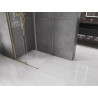 Mexen Velar sliding shower cabin 90 x 90 cm, transparent, gold - 871-090-090-01-50