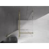 Mexen Velar sliding shower cabin 90 x 90 cm, transparent, gold - 871-090-090-01-50