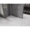Mexen Velar sliding shower cabin 110 x 110 cm, transparent, gold - 871-110-110-01-50