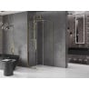 Mexen Velar sliding shower cabin 110 x 110 cm, transparent, gold - 871-110-110-01-50