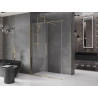 Mexen Velar sliding shower cabin 140 x 70 cm, transparent, gold - 871-140-070-01-50