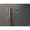 Mexen Velar sliding shower cabin 140 x 70 cm, transparent, gold - 871-140-070-01-50