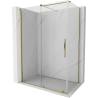Mexen Velar extendable shower cubicle 150 x 70 cm, transparent, gold - 871-150-070-01-50