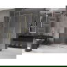 Mexen Velar extendable shower cubicle 150 x 85 cm, transparent, gold - 871-150-085-01-50