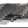 Mexen Velar extendable shower cubicle 100 x 70 cm, transparent, black - 871-100-070-01-70