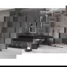 Mexen Velar extendable shower cubicle 100 x 80 cm, transparent, black - 871-100-080-01-70