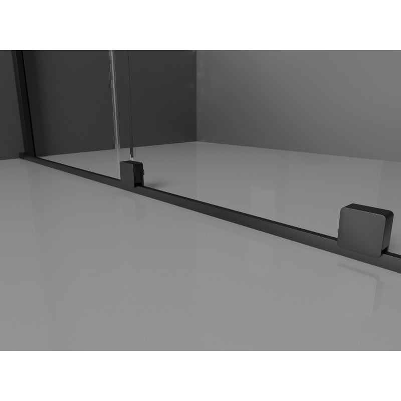 Mexen Velar sliding shower cabin 100 x 85 cm, transparent, black - 871-100-085-01-70