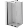 Mexen Velar extendable shower cubicle 110 x 120 cm, transparent, black - 871-110-120-01-70