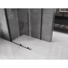 Mexen Velar extendable shower cubicle 110 x 120 cm, transparent, black - 871-110-120-01-70