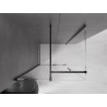 Mexen Velar sliding shower cabin 130 x 85 cm, transparent, black - 871-130-085-01-70