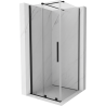 Mexen Velar extendable shower cubicle 90 x 90 cm, transparent, black - 871-090-090-01-70