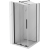 Mexen Velar sliding shower cabin 90 x 90 cm, transparent, black - 871-090-090-01-70