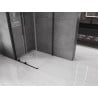 Mexen Velar sliding shower cabin 90 x 90 cm, transparent, black - 871-090-090-01-70