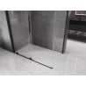 Mexen Velar sliding shower cabin 140 x 80 cm, transparent, black - 871-140-080-01-70