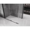Mexen Velar sliding shower cabin 140 x 80 cm, transparent, black - 871-140-080-01-70