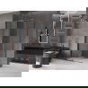 Mexen Velar extendable shower cubicle 90 x 80 cm, transparent, Rose gold - 871-090-080-01-60