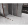 Mexen Velar 90 x 100 cm sliding shower cabin, transparent, rose gold - 871-090-100-01-60