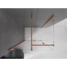 Mexen Velar sliding shower cabin 100 x 110 cm, transparent, rose gold - 871-100-110-01-60