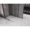 Mexen Velar sliding shower cabin 100 x 120 cm, transparent, rose gold - 871-100-120-01-60