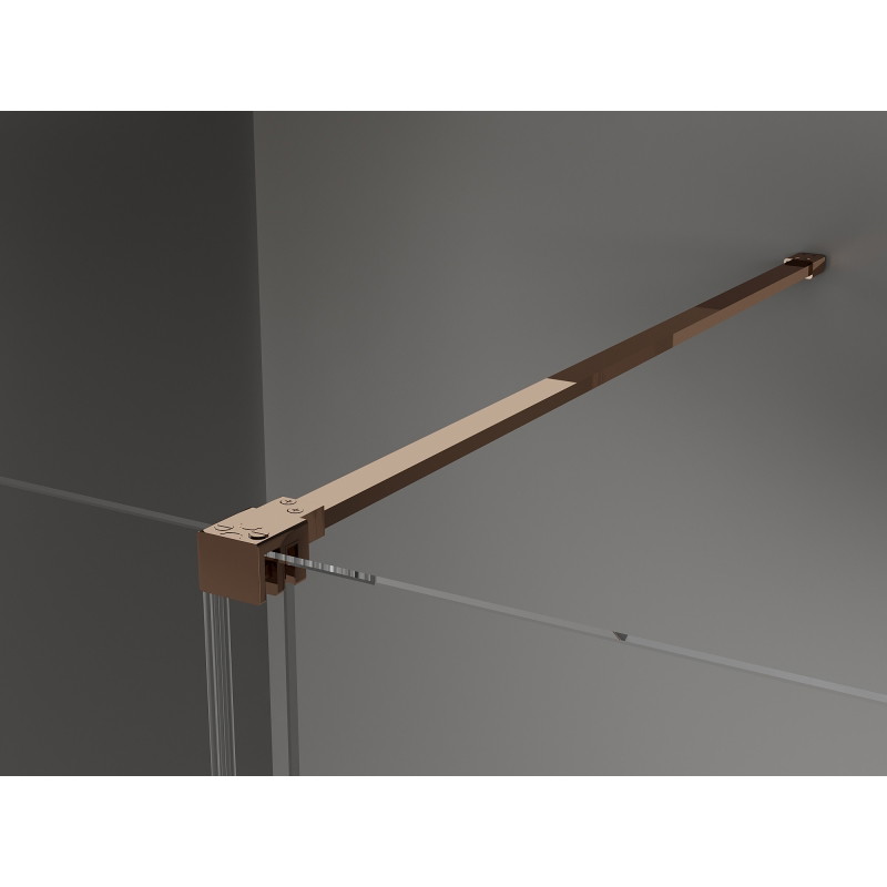 Mexen Velar sliding shower cabin 100 x 120 cm, transparent, rose gold - 871-100-120-01-60