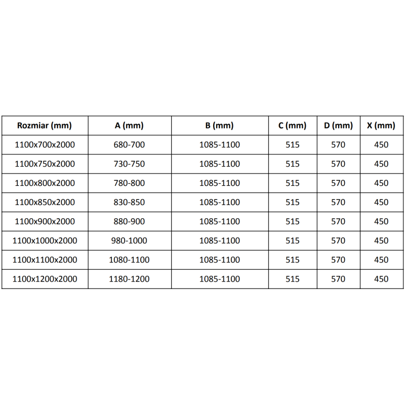 Mexen Velar 110 x 70 cm Sliding Shower Enclosure, Transparent, Rose Gold - 871-110-070-01-60