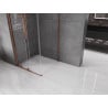 Mexen Velar sliding shower cabin 100 x 100 cm, transparent, rose gold - 871-100-100-01-60