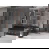 Mexen Velar extendable shower cubicle 110 x 110 cm, transparent, Rose gold - 871-110-110-01-60