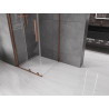 Mexen Velar sliding shower cabin 120 x 120 cm, transparent, pink gold - 871-120-120-01-60