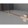 Mexen Velar sliding shower cabin 140 x 80 cm, transparent, pink gold - 871-140-080-01-60