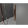 Mexen Velar sliding shower cabin 140 x 80 cm, transparent, pink gold - 871-140-080-01-60