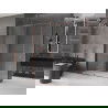 Mexen Velar extendable shower cubicle 150 x 85 cm, transparent, Rose gold - 871-150-085-01-60