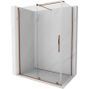 Mexen Velar sliding shower cabin 160 x 85 cm, transparent, pink gold - 871-160-085-01-60