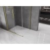 Mexen Velar sliding shower cabin 90 x 75 cm, transparent, brushed gold - 871-090-075-01-55