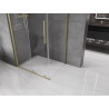 Mexen Velar sliding shower cabin 110 x 90 cm, transparent, brushed gold - 871-110-090-01-55