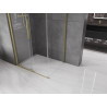 Mexen Velar sliding shower cabin 120 x 85 cm, transparent, brushed gold - 871-120-085-01-55