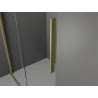 Mexen Velar sliding shower cabin 90 x 90 cm, transparent, brushed gold - 871-090-090-01-55