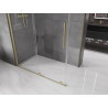 Mexen Velar sliding shower enclosure 130 x 75 cm, transparent, brushed gold - 871-130-075-01-55