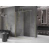 Mexen Velar sliding shower enclosure 150 x 90 cm, transparent, brushed gold - 871-150-090-01-55