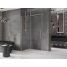 Mexen Velar sliding shower enclosure 150 x 90 cm, transparent, brushed gold - 871-150-090-01-55