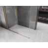 Mexen Velar sliding shower cabin 160 x 100 cm, transparent, brushed gold - 871-160-100-01-55