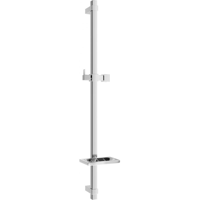 Mexen DQ shower bar with a soap dish 80 cm, Chrome - 79381-00